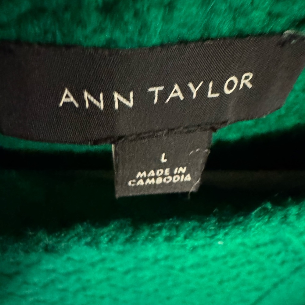 Ann Taylor Emerald Button-Detail Sweater - Picture 4 of 5